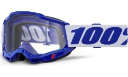Gogle motocrossowe 100% Accuri 2 - Niebieski, przezroczyste plexi