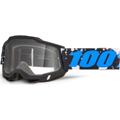 Gogle motocrossowe 100% Accuri 2 - Callisto czarny, przezroczysta pleksi