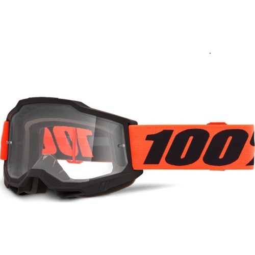 Gogle motocrossowe 100% Accuri 2 - Ferran czarny, przezroczyste plexi