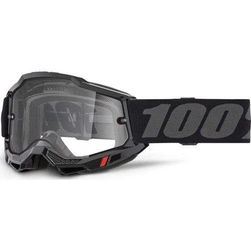 Gogle motocrossowe 100% Accuri 2 - Enduro czarny, przezroczyste plexi