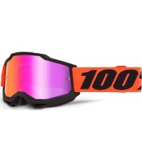 Gogle motocrossowe 100% Accuri 2 Mirror - Ferran czarny, lustrzane plexi