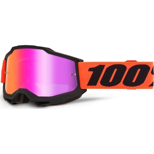 Gogle motocrossowe 100% Accuri 2 Mirror - Ferran czarny, lustrzane plexi