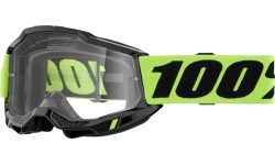 Dziecięce gogle motocrossowe 100% Accuri 2 Junior - Fluo zielony, przezroczysta pleksa