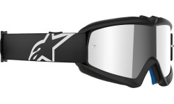Dziecięce gogle motocrossowe Alpinestars Vision Mirror Youth - Corp czarny, lustrzana srebrna pleksa