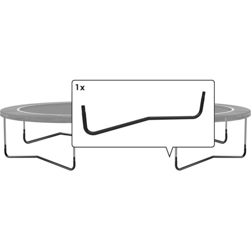 Noga W do trampoliny Grand Favorit 520, czarna