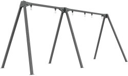 Trzystanowiskowa huśtawka ogrodowa na łożyskach PREMIUM MO-014 - Marbo Sport