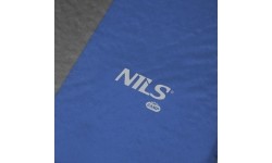 Mata samopompująca z poduszką Nils Camp NC4349, niebiesko-szara