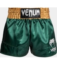Spodenki Muay Thai Venum Classic, zielono-złoto-białe