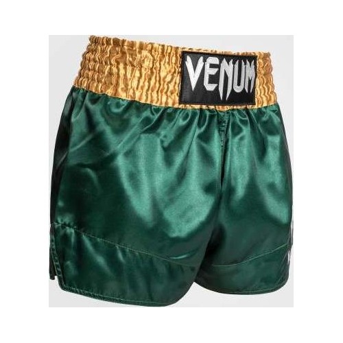 Spodenki Muay Thai Venum Classic, zielono-złoto-białe