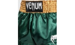 Spodenki Muay Thai Venum Classic, zielono-złoto-białe