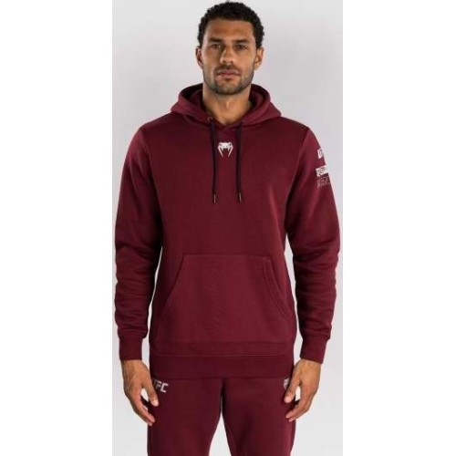 Męska bluza z kapturem UFC Zenith by Venum Burgundy Authentic Fight Week