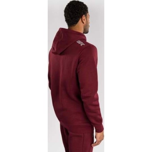 Męska bluza z kapturem UFC Zenith by Venum Burgundy Authentic Fight Week