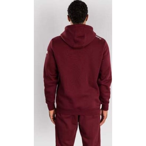 Męska bluza z kapturem UFC Zenith by Venum Burgundy Authentic Fight Week