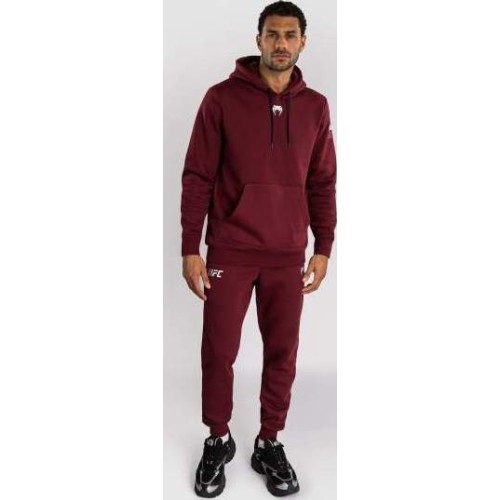 Męska bluza z kapturem UFC Zenith by Venum Burgundy Authentic Fight Week
