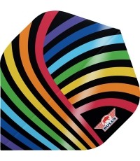 Piórka do rzutek Bull's Powerflite D100 Rainbow Std. – 3 szt.