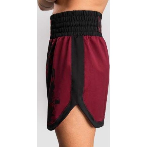 Męskie spodenki bokserskie Venum x Assassin's Creed Shadows, bordowo-czarne