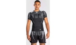 Koszulka Rashguard Venum Adrenaline z krótkim rękawem, czarny/srebrnoszary