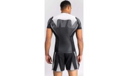 Koszulka Rashguard Venum Adrenaline z krótkim rękawem, czarny/srebrnoszary