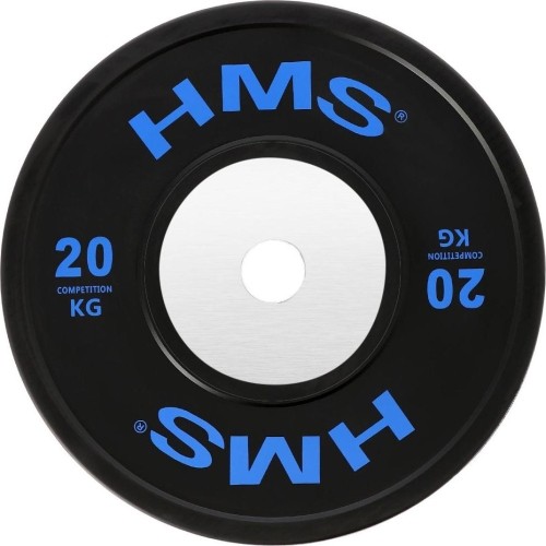 HMS olimpijski gumowany talerz obciążeniowy BTBR, 10 kg - 20 kg