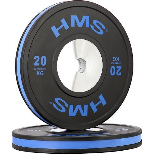 HMS olimpijski gumowany talerz obciążeniowy BTBR, 10 kg - 20 kg