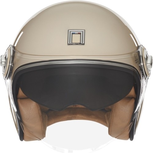 Kask motocyklowy NOX Premium Heritage Mocha