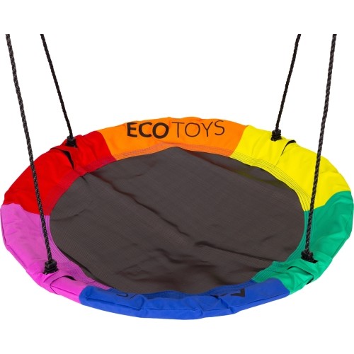 Plac zabaw dla dzieci huśtawka ogrodowa 4w1 kosz do koszykówki bocianie gniazdo ECOTOYS