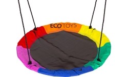 Plac zabaw dla dzieci huśtawka ogrodowa 4w1 kosz do koszykówki bocianie gniazdo ECOTOYS