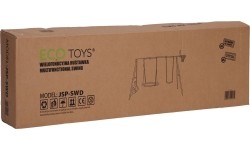 Plac zabaw dla dzieci huśtawka ogrodowa 4w1 kosz do koszykówki bocianie gniazdo ECOTOYS
