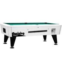 Stół bilardowy Dynamic Premier, srebrny, Pool, 8 ft, z wrzutnikiem monet i systemem zwrotu bil