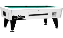 Stół bilardowy Dynamic Premier, srebrny, Pool, 8 ft, z wrzutnikiem monet i systemem zwrotu bil