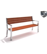 Ławka ze stali nierdzewnej Inter-Play 07