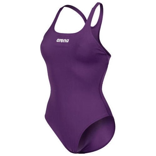 Damski kostium kąpielowy Team Swim Pro Solid, śliwkowo-biały, 38 - 911