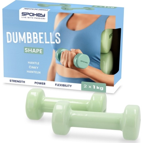 Zestaw hantli winylowych Spokey SHAPE 2x 1 kg