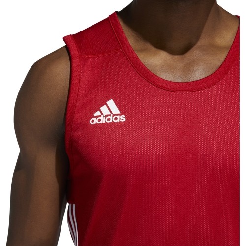 Koszulka koszykarska Adidas 3G Spee Rev Jrs Red White DY6595