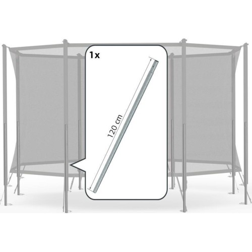 Dolna rura z uchwytem sprężyny do siatki ochronnej Comfort (120 cm)