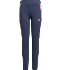 Adidas legginsy dla dziewcząt G Leo Tig Navy GN1449