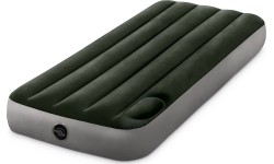 Materac dmuchany 191x76x25 cm jednoosobowy z wbudowaną pompką nożną INTEX 64760