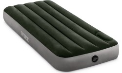 Materac dmuchany 191x76x25 cm jednoosobowy z wbudowaną pompką nożną INTEX 64760