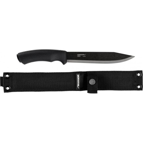 Nóż Morakniv Bushcraft Pathfinder, stal węglowa, czarny