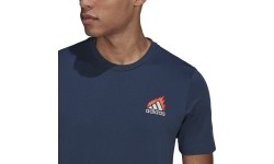Koszulka męska Adidas M Embrd Lg T, niebieska