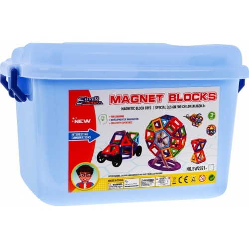 Zestaw klocków magnetycznych Giga, 248 el.