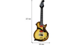 Gitara elektryczna Rockowa, stylizacja drewna
