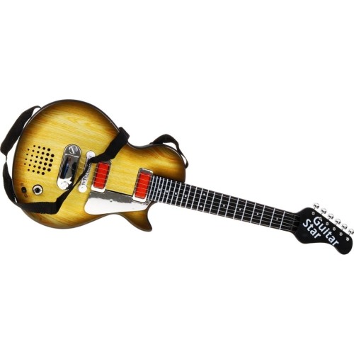 Gitara elektryczna Rockowa, stylizacja drewna