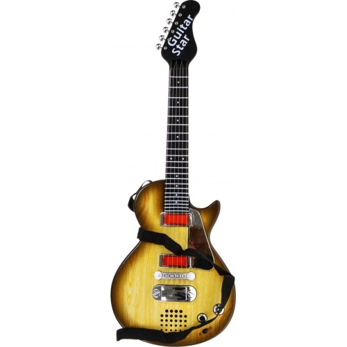 Gitara elektryczna Rockowa, stylizacja drewna