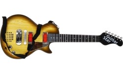 Gitara elektryczna Rockowa, stylizacja drewna