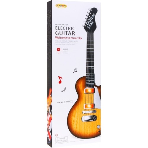 Gitara elektryczna Rockowa, stylizacja drewna