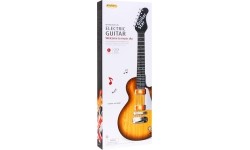 Gitara elektryczna Rockowa, stylizacja drewna