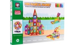 Klocki magnetyczne MEGA zestaw 184 elementów