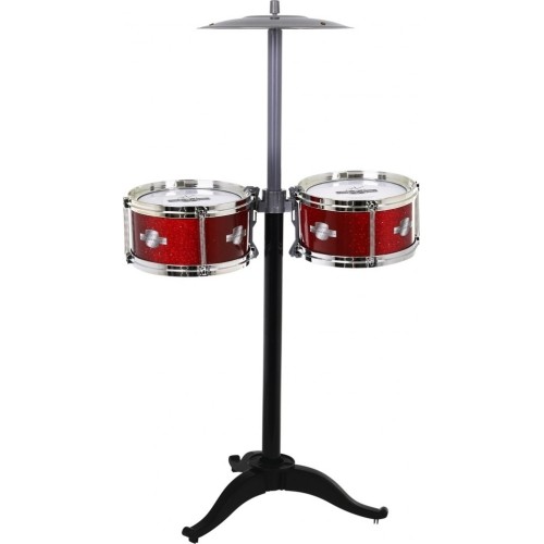 Mega Drums zestaw perkusyjny dla dzieci ze stołkiem, 6 bębnów