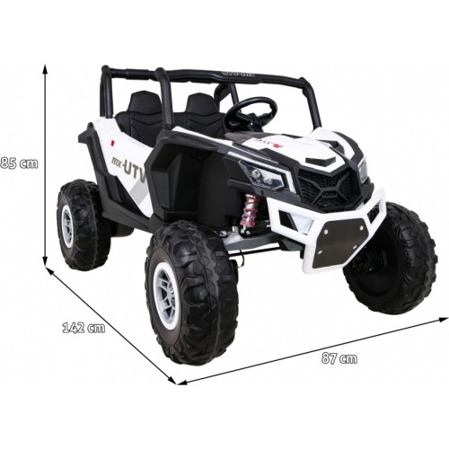 Pojazd elektryczny dla dzieci Buggy UTV-MX, biały